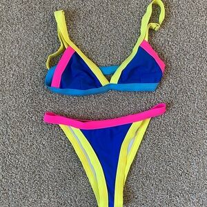 color block bikini